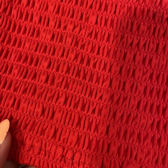 off the shoulder red top - Picture 2 of 2